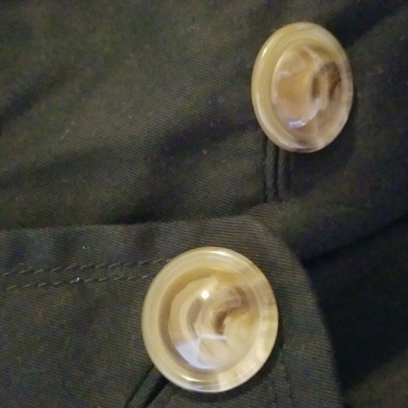 Anthro Leifsdottir Black Short Trench Coat - Picture 3 of 6